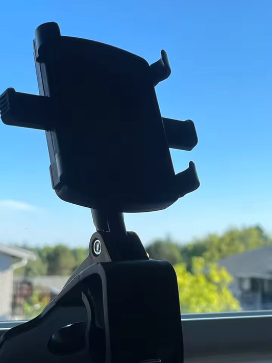 Universal Car Phone Mount – Dashboard Clip Holder for iPhone, Samsung & Android (4–7”)